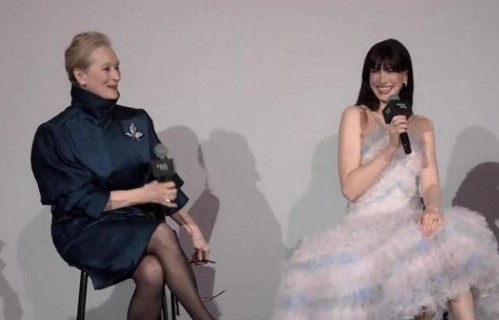 穿普拉达的女王2举行中国首映礼,梅丽尔·斯特里普、安妮·海瑟薇现身|方妍|米兰达|衣服|好莱坞|续集