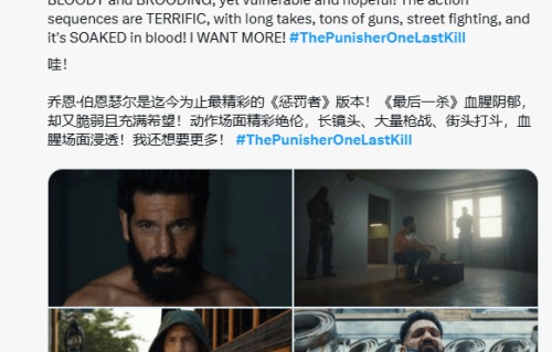 漫威《惩罚者：最后一击》明日上线！动作大片 口碑爆炸